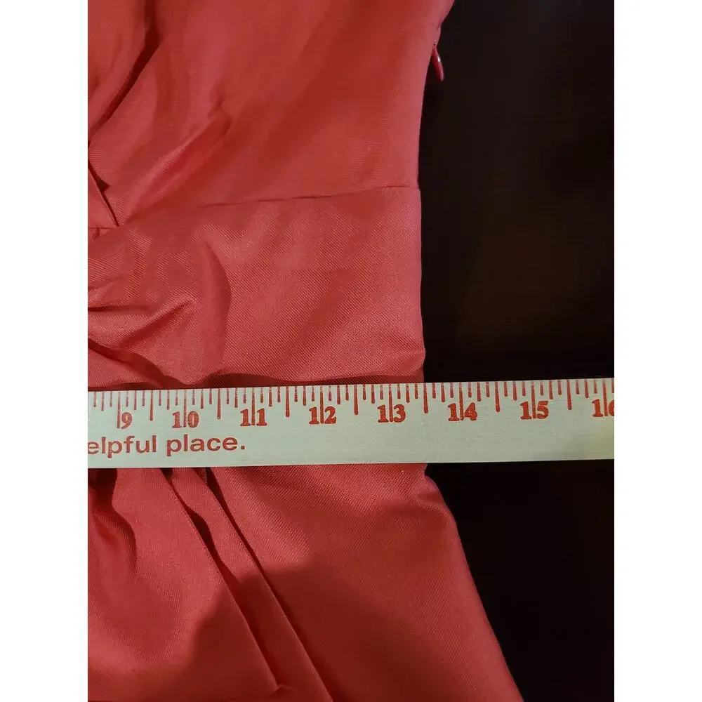 Kate Spade Mina All That Glitters Silk Bow Sheath Dress Size 2 Strawberry Pink